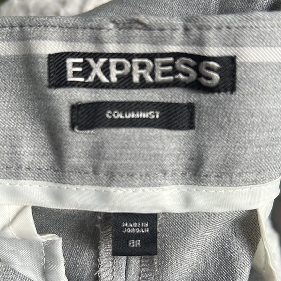 Express size 8R, columnist gray block capri - Picture 6 of 8